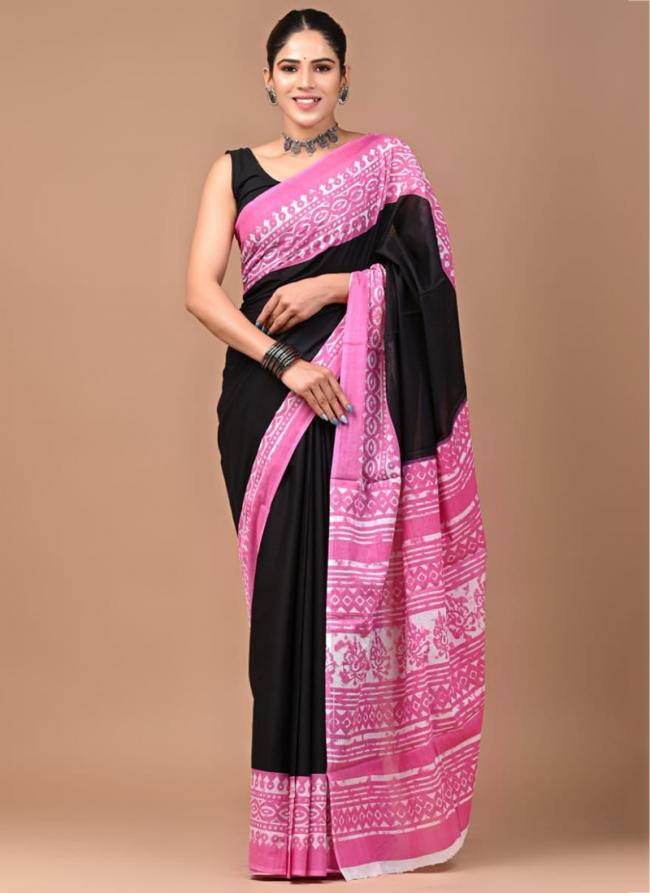 Cotton Multi Colour Casual Wear Printed Saree